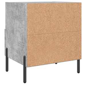 Noční stolky 2 ks betonově šedé 40x35x47,5 cm kompozitní dřevo - obrázek 9