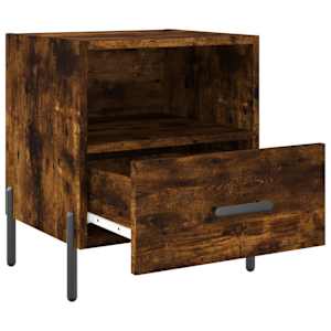 vidaXL Noptieră, stejar fumuriu, 40x35x47,5 cm, lemn compozit