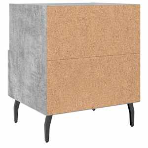 Noční stolky 2 ks betonově šedé 40x35x47,5 cm kompozitní dřevo - obrázek 9