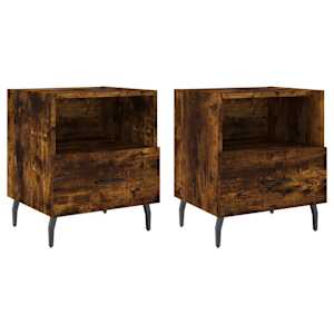 Noční stolky 2 ks kouřový dub 40x35x47,5 cm kompozitní dřevo - obrázek 2