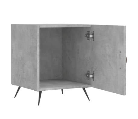 vidaXL &ouml;&ouml;kapp, betoonhall, 40 x 40 x 50 cm, tehispuit