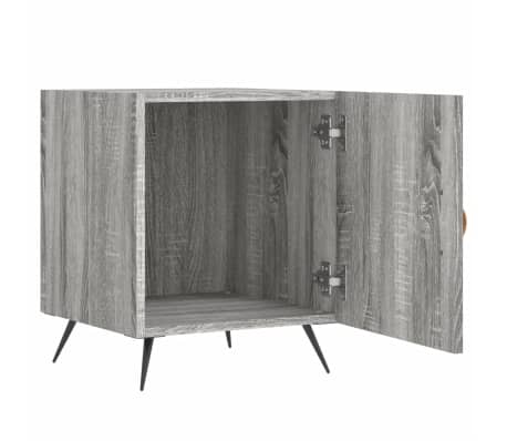 vidaXL Noptieră, gri sonoma, 40x40x50 cm, lemn compozit