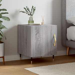 Nočna omarica siva sonoma 40x40x50 cm inženirski les