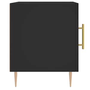 Noční stolek černý 40 x 40 x 50 cm kompozitní dřevo - obrázek 7