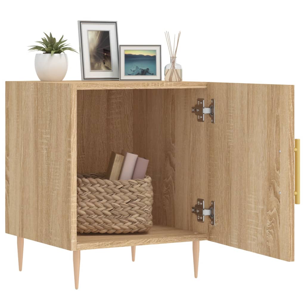 vidaXL Bedside Cabinet Sonoma Oak 40x40x50 cm Engineered Wood