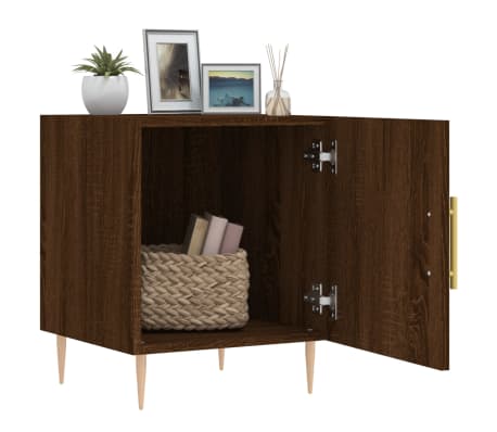 vidaXL Noptieră, stejar maro, 40x40x50 cm, lemn compozit