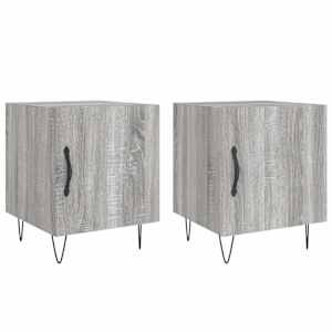 Noční stolky 2 ks šedé sonoma 40 x 40 x 50 cm kompozitní dřevo - obrázek 2