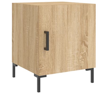 vidaXL Bedside Cabinets 2 pcs Sonoma Oak 40x40x50 cm Engineered Wood