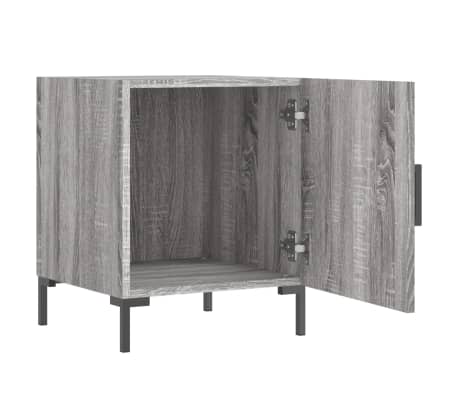 vidaXL Szafka nocna, szary dąb sonoma, 40x40x50 cm