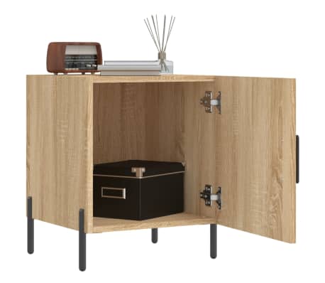 vidaXL Noptieră, stejar sonoma, 40x40x50 cm, lemn compozit