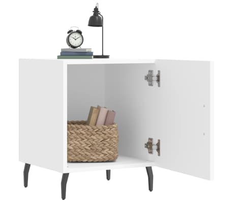 vidaXL Noćni ormarić bijeli 40 x 40 x 50 cm od konstruiranog drva