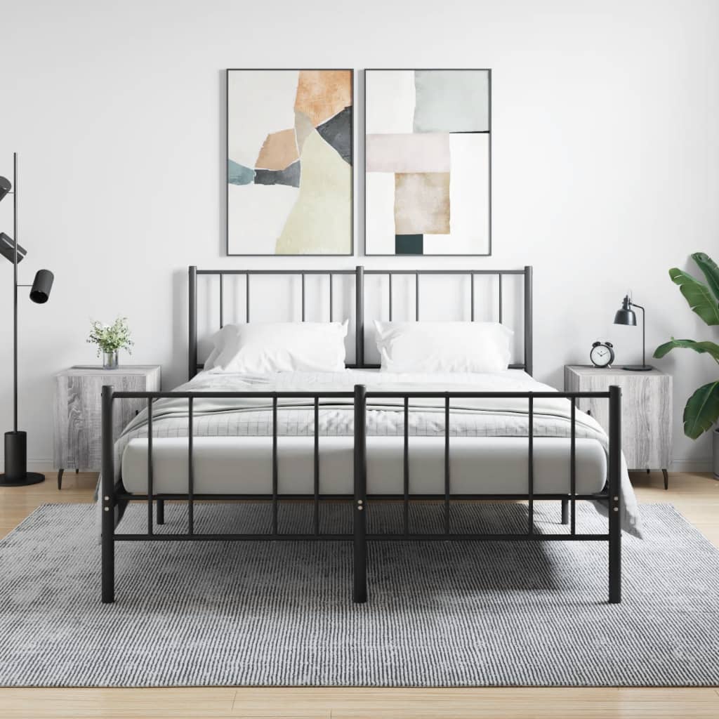 vidaXL Noptiere, 2 buc., gri sonoma, 40x40x50 cm, lemn compozit