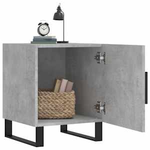 vidaXL Bedside Cabinet Concrete Grey 40x40x50 cm Engineered Wood