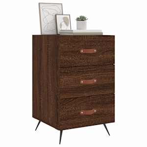 vidaXL barna tölgyszínű szerelt fa éjjeliszekrény 40 x 40 x 66 cm