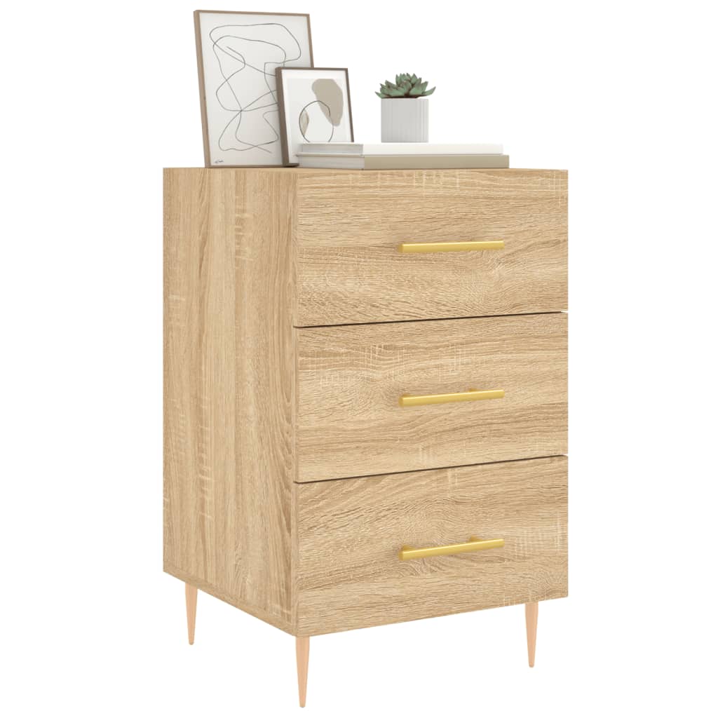 vidaXL Bedside Cabinet Sonoma Oak 40x40x66 cm Engineered Wood