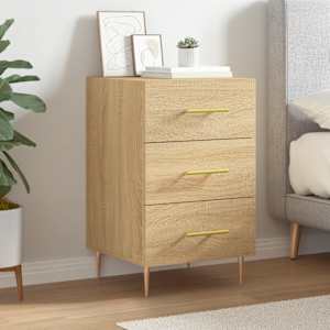 Nočna omarica sonoma hrast 40x40x66 cm inženirski les