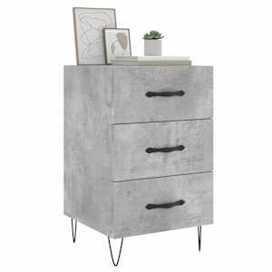 vidaXL &ouml;&ouml;kapp, betoonhall, 40 x 40 x 66 cm, tehispuit