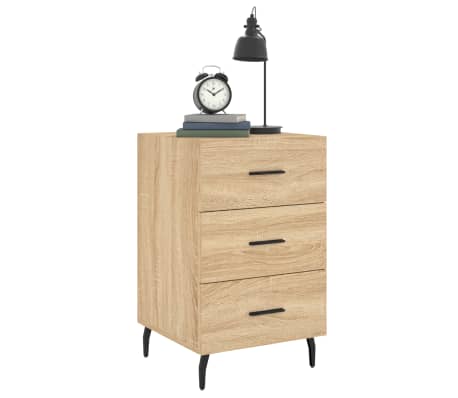 vidaXL Bedside Cabinet Sonoma Oak 40x40x66 cm Engineered Wood