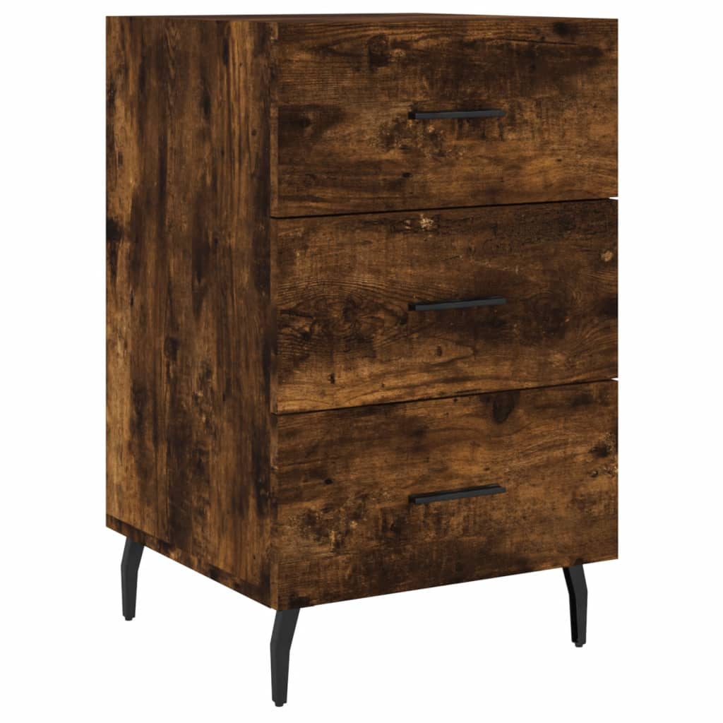 vidaXL Noční stolek kouřový dub 40 x 40 x 66 cm kompozitní dřevo