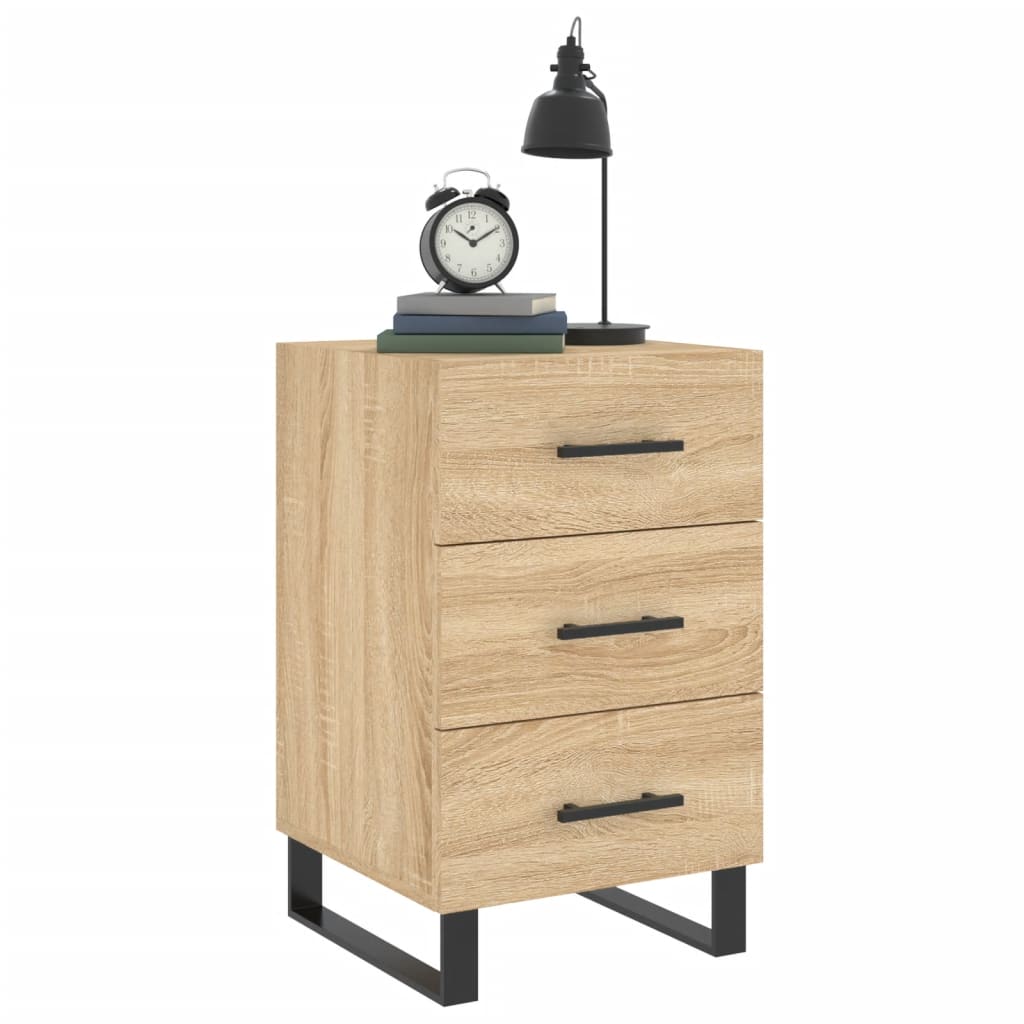 vidaXL Bedside Cabinet Sonoma Oak 40x40x66 cm Engineered Wood