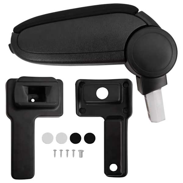 vidaXL auto k&auml;etugi, must, 14,5 x 32 x (27-46) cm, ABS