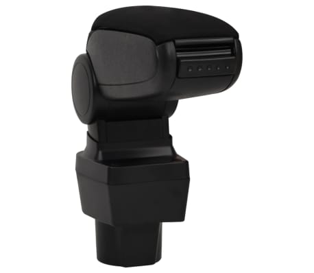 vidaXL Automobilio porankis, juodos spalvos, 12x32x(32-49)cm, ABS