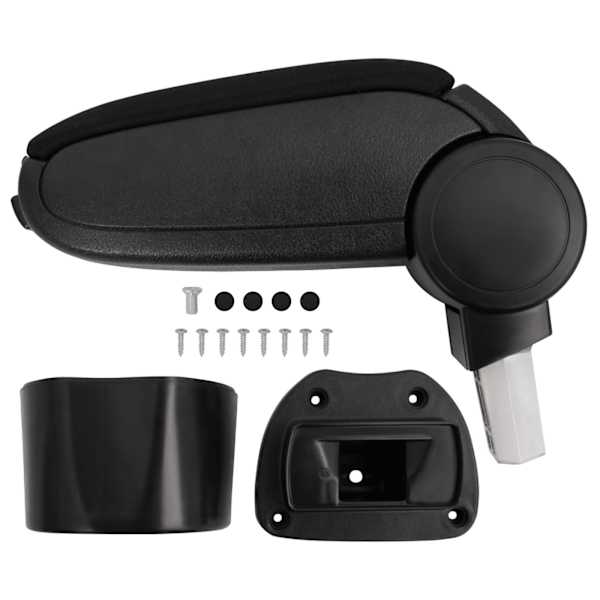 vidaXL auto k&auml;etugi, must, 14,5 x 31,5 x (30-48) cm, ABS
