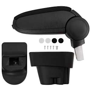 vidaXL auto k&auml;etugi, must, 12 x 36 x (33,5-48) cm, ABS