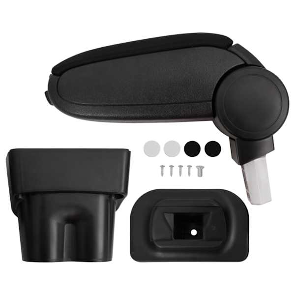 vidaXL auto k&auml;etugi, must, 17x32x(35,5-52) cm, ABS