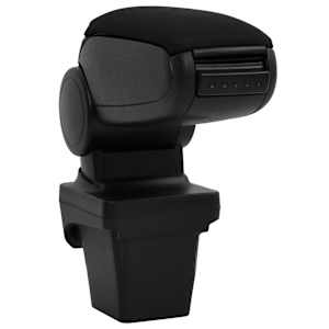 vidaXL Car Armrest Black 13x33x(31-48) cm ABS