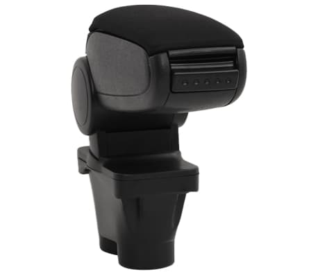 vidaXL Bilarmlener svart 12x36x(31-46) cm ABS