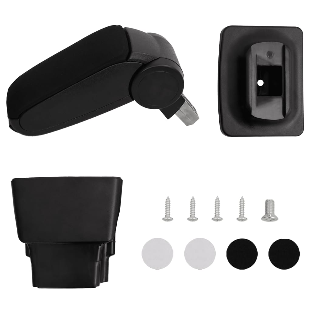 vidaXL Auton käsinoja SEAT LEON 1P:lle (2005-2012) musta 16x32x(35-50,5) cm ABS
