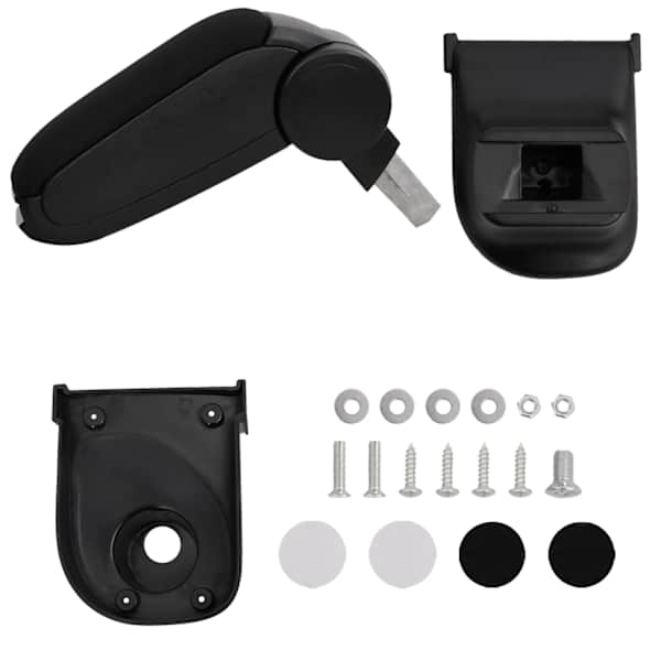 vidaXL auto k&auml;etugi, must, 15 x 35 x (30-47) cm, ABS