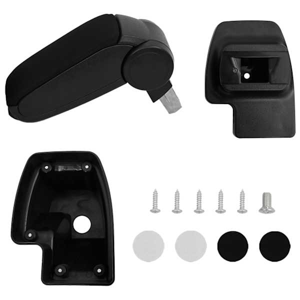 vidaXL auto k&auml;etugi, must, 15x35x(33-49,5) cm, ABS