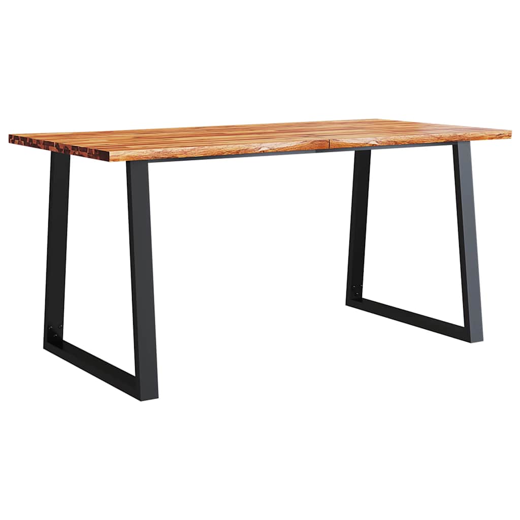 vidaXL Jídelní stůl s živou hranou 160x80x75 cm masivní akáciové dřevo