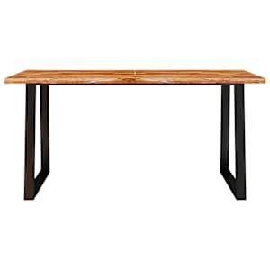 Jídelní stůl s živou hranou 160x80x75 cm masivní akáciové dřevo - obrázek 4