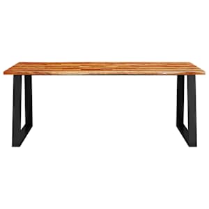 Jídelní stůl s živou hranou 200x90x75 cm masivní akáciové dřevo - obrázek 4