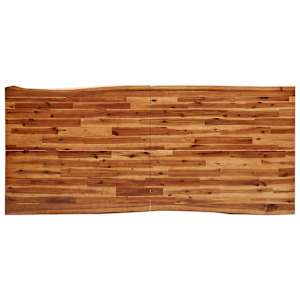 Jídelní stůl s živou hranou 200x90x75 cm masivní akáciové dřevo - obrázek 6