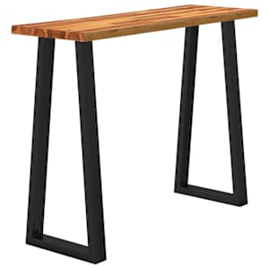 Konzolový stůl s živou hranou 110 x 35 x 80 cm masivní akácie - obrázek 3