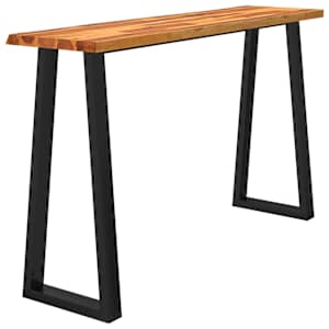 Konzolový stůl s živou hranou 140 x 40 x 80 cm masivní akácie - obrázek 3
