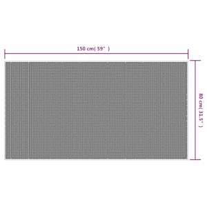 Venkovní koberec hnědý a bílý 80 x 150 cm oboustranný design - obrázek 7