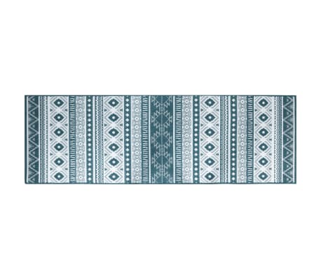 vidaXL Lauko kilimėlis, vandens ir baltos spalvos, 80x250cm, dvipusis
