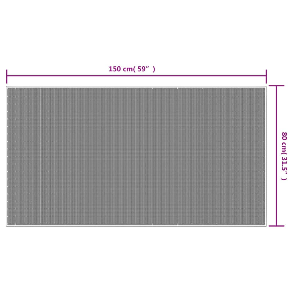  Vonkajší koberec hnedo-biely 80x150 cm obojstranný dizajn