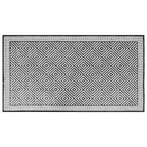 Venkovní koberec šedý a bílý 80 x 150 cm oboustranný design - obrázek 2