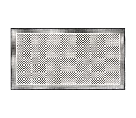 vidaXL Outdoor Rug Grey and White 80x150 cm Reversible Design