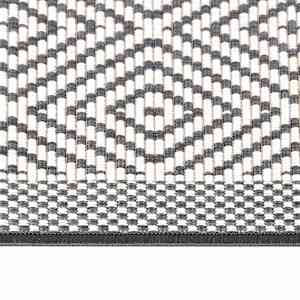 Venkovní koberec šedý a bílý 80 x 150 cm oboustranný design - obrázek 4