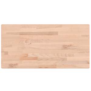 Stolní deska 100 x 50 x 1,5 cm obdélníková masivní bukové dřevo - obrázek 2