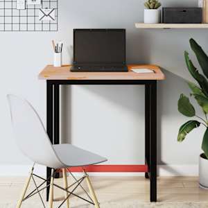 vidaXL t&ouml;&ouml;laud, 80 x 55 x 81,5 cm, p&ouml;&ouml;kpuu ja metall