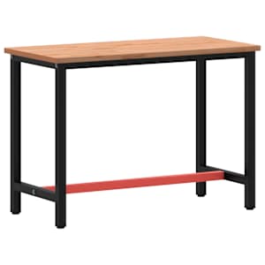 Pracovní stůl 115 x 55 x 81,5 cm masivní bukové dřevo a kov - obrázek 5