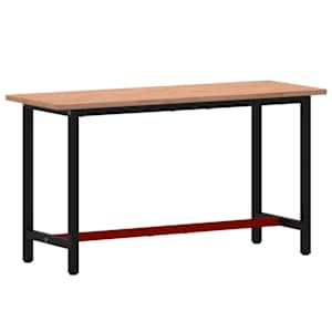 Pracovní stůl 150 x 55 x 81,5 cm masivní bukové dřevo a kov - obrázek 2